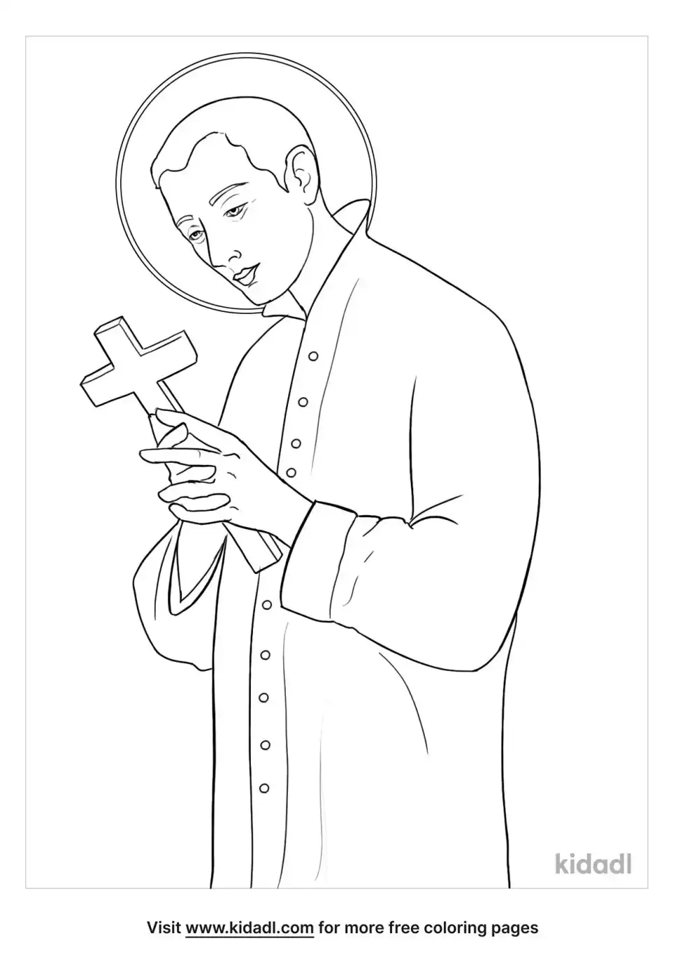 St. Aloysius Gonzaga Coloring Page