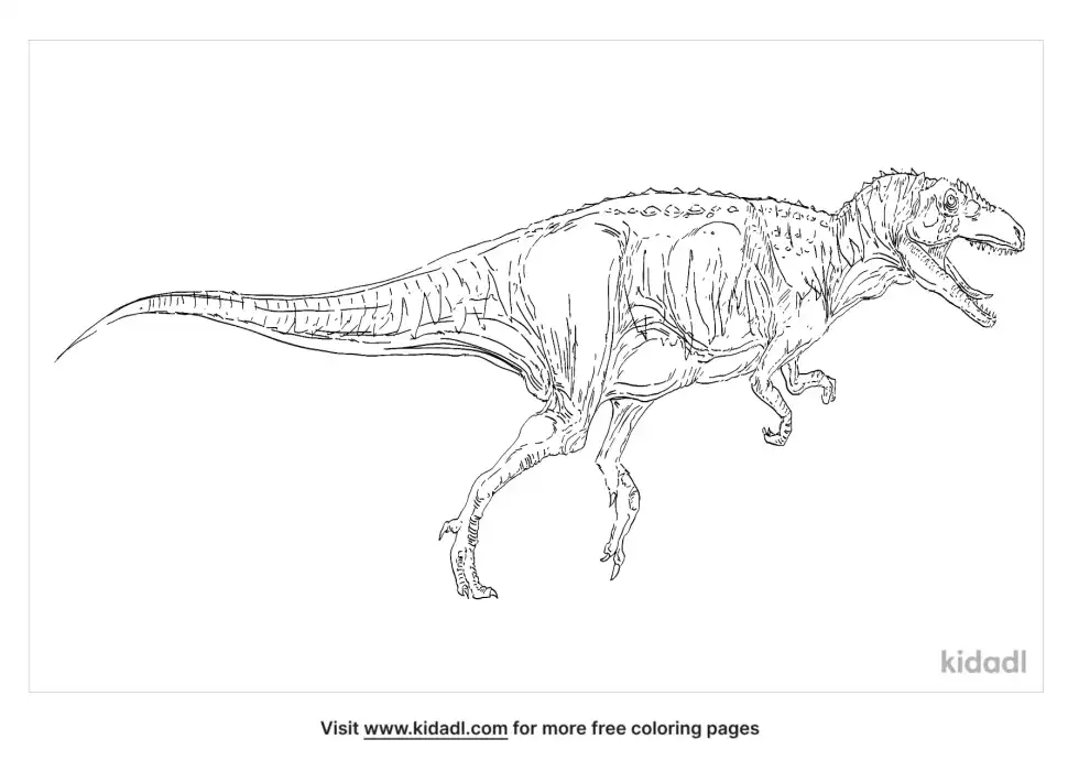 Afrovenator Coloring Page