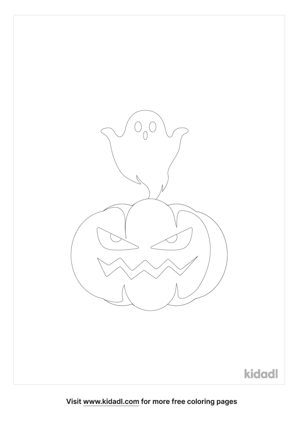 Halloween Ghost And Pumpkin