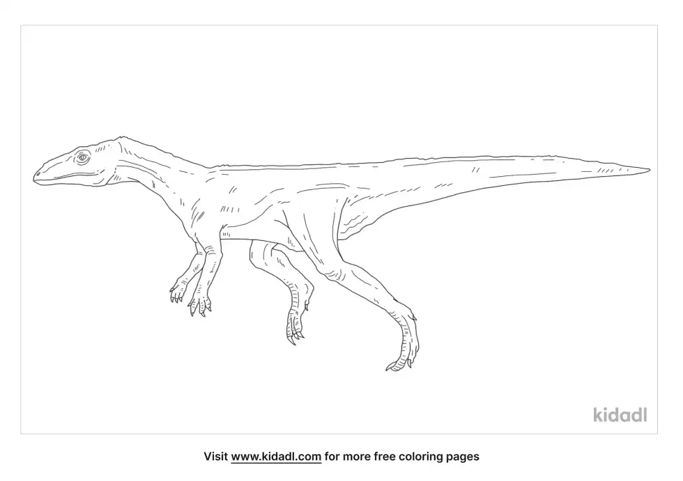 Velocisaurus Coloring Page