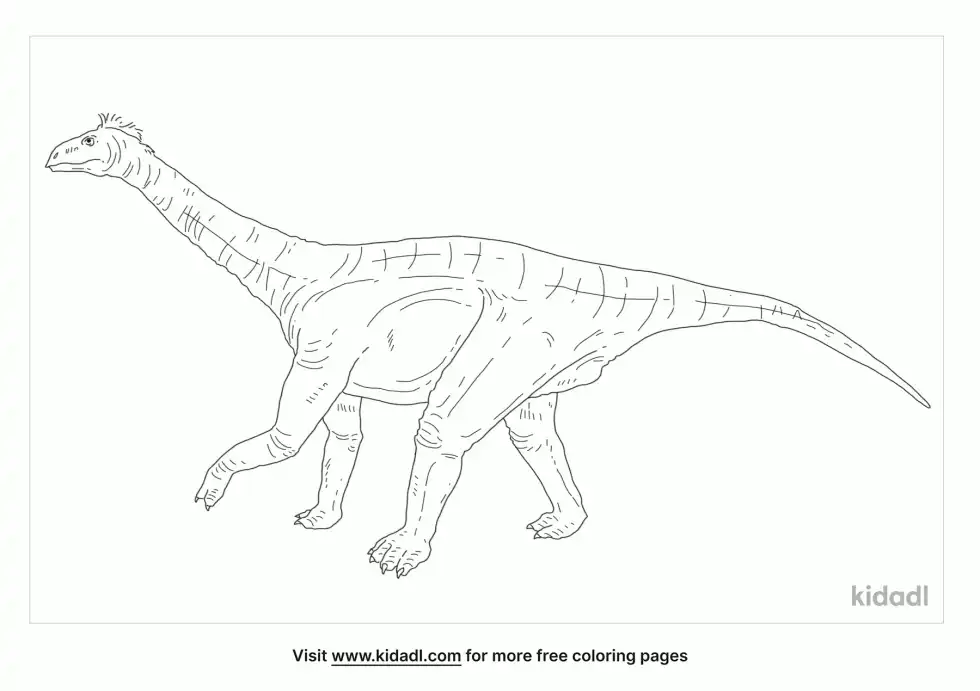 Isanosaurus Coloring Page