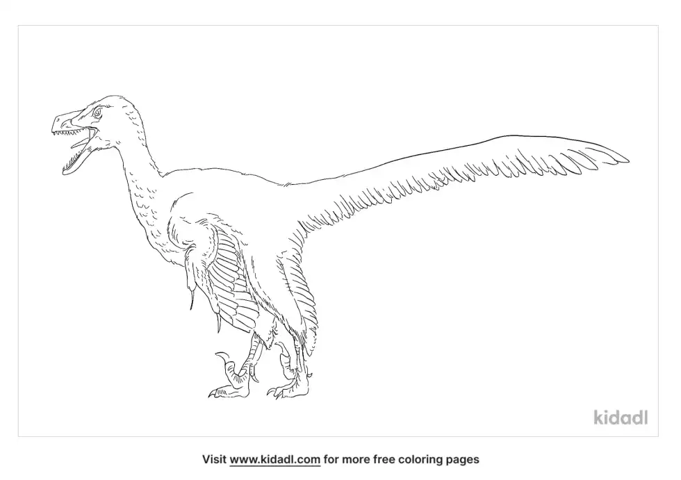 Linheraptor Coloring Page