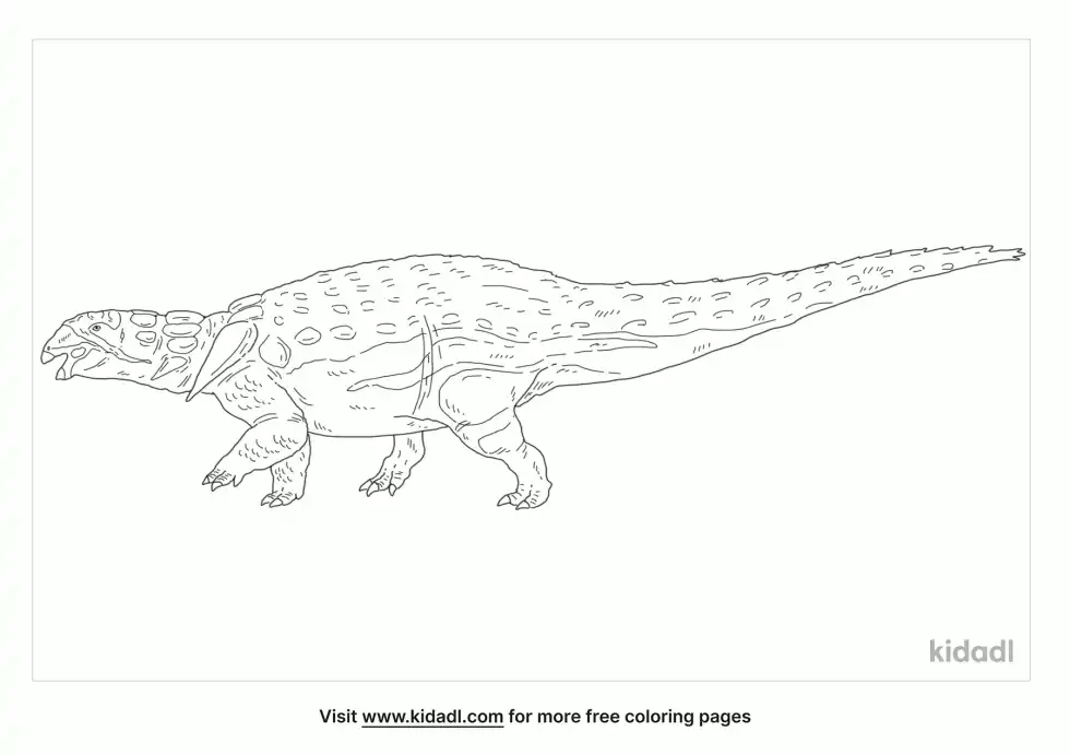 Palaeoscincus Coloring Page