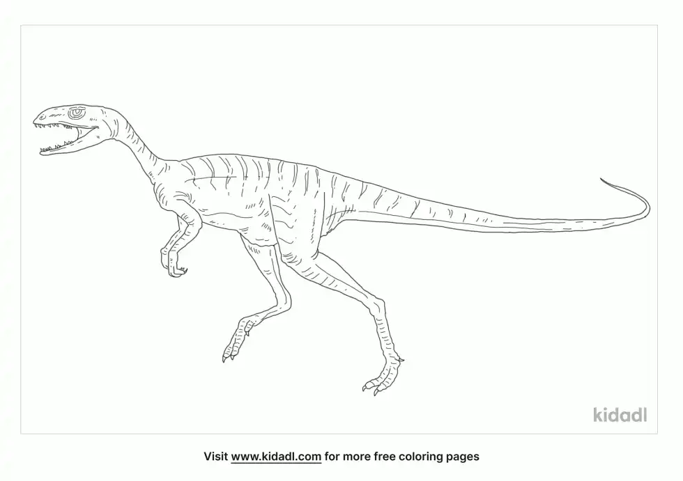 Technosaurus Coloring Page