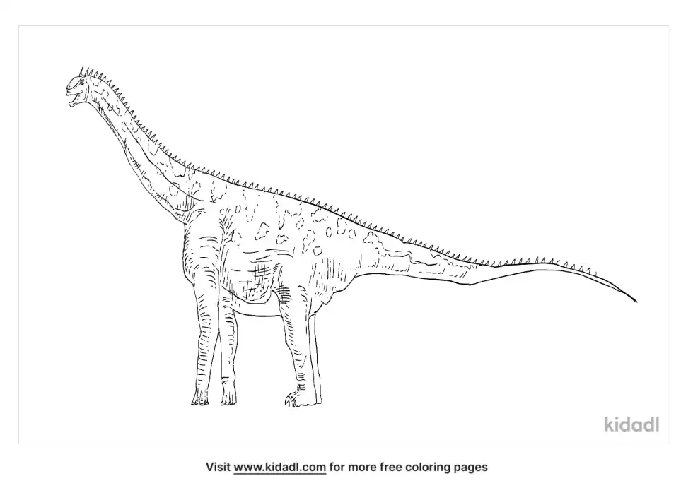 Aragosaurus Coloring Page