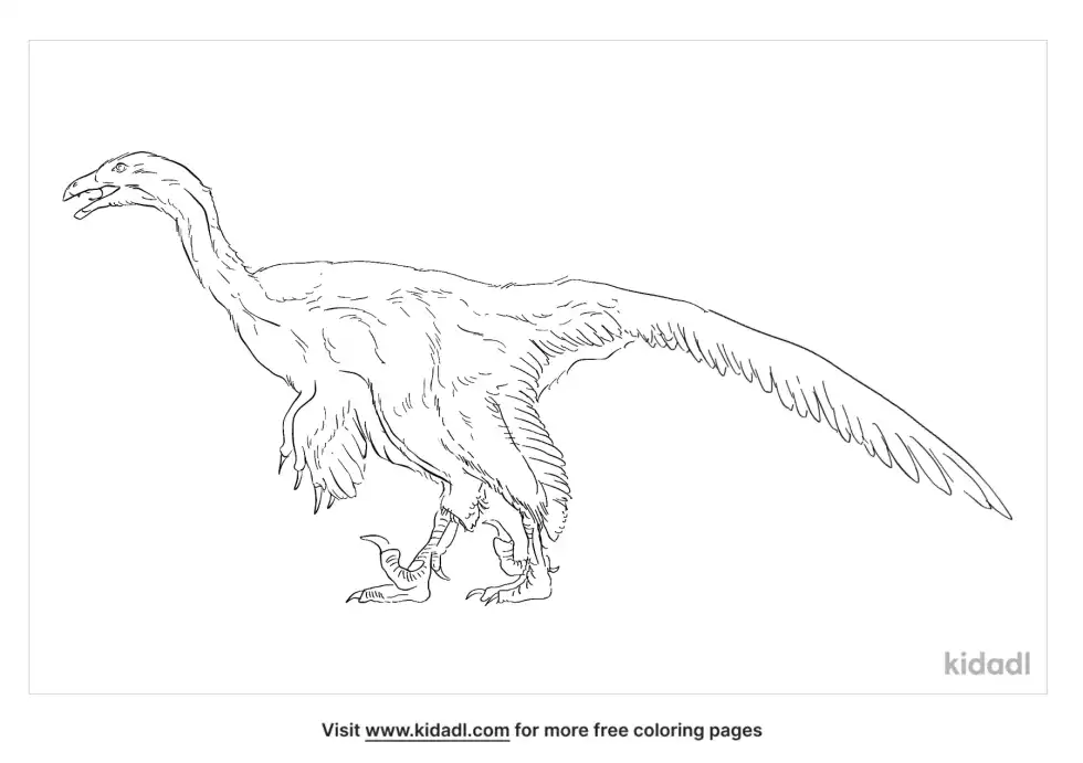 Alxasaurus Coloring Page