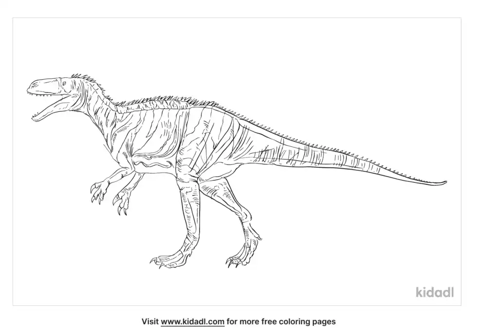 Duriavenator Coloring Page