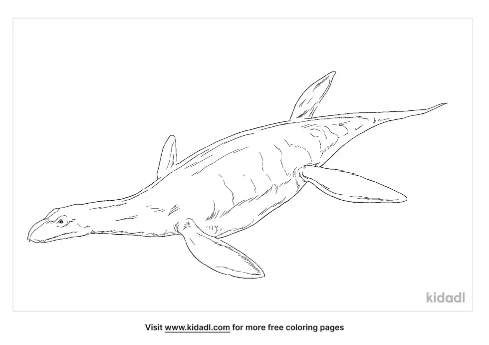 Umoonasaurus Coloring Page