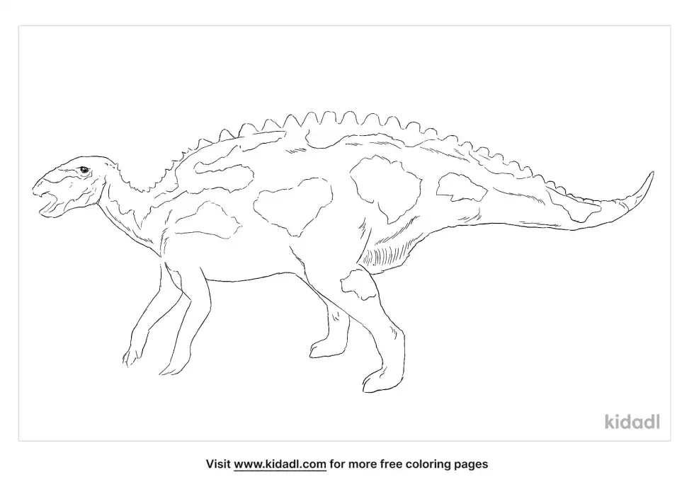 Lanzhousaurus Coloring Page