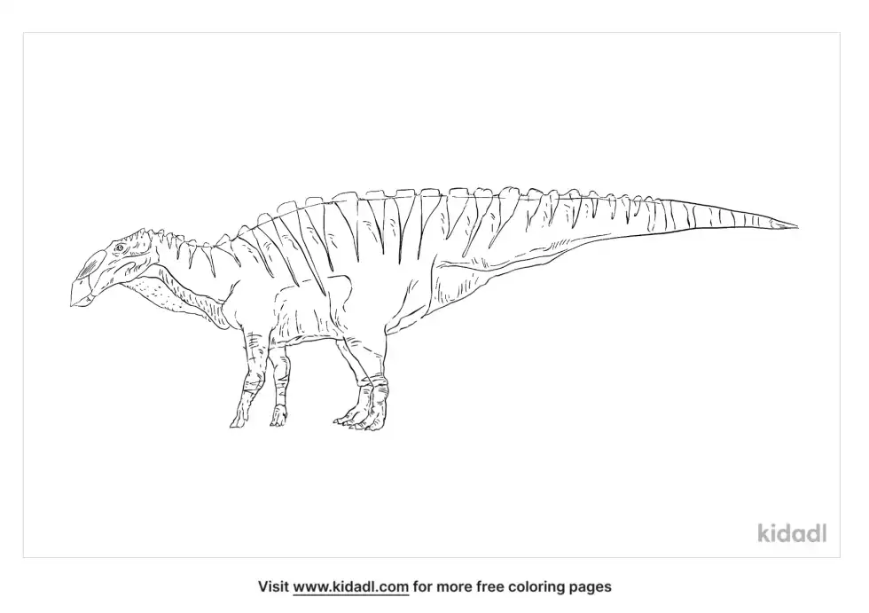 Huaxiaosaurus Coloring Page
