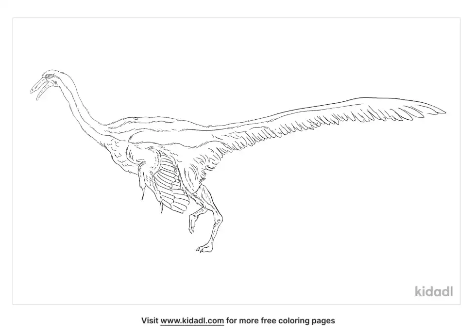 Anserimimus Coloring Page