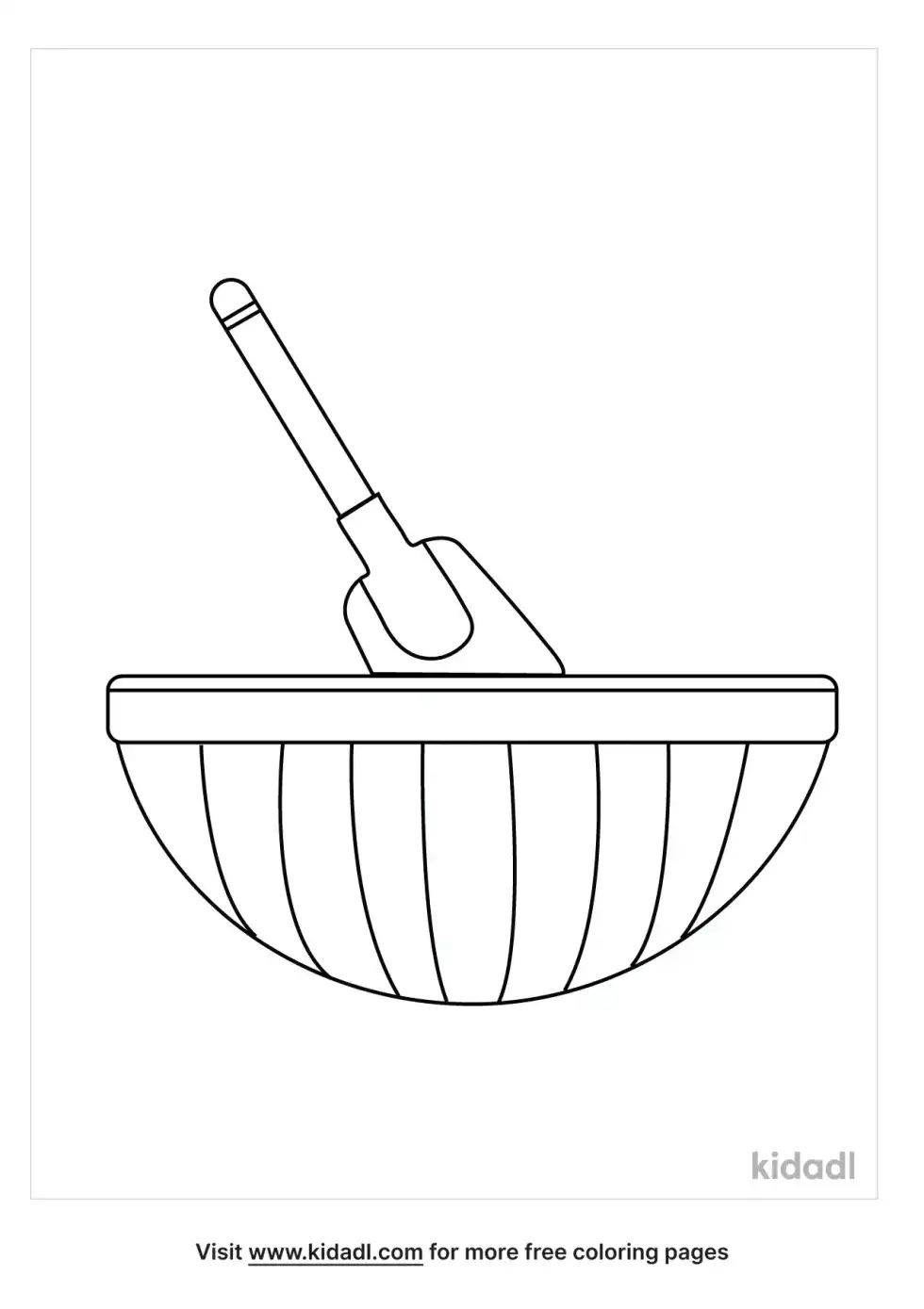Mixing Bowl Coloring Page