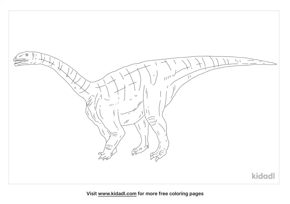 Sarahsaurus Coloring Page