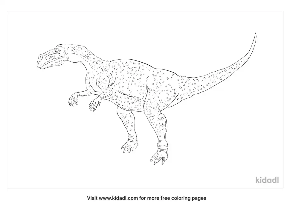 Lukousaurus Coloring Page