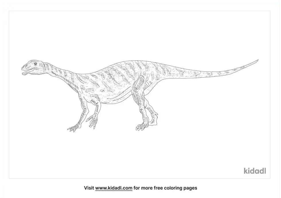 Thecodontosaurus Coloring Page