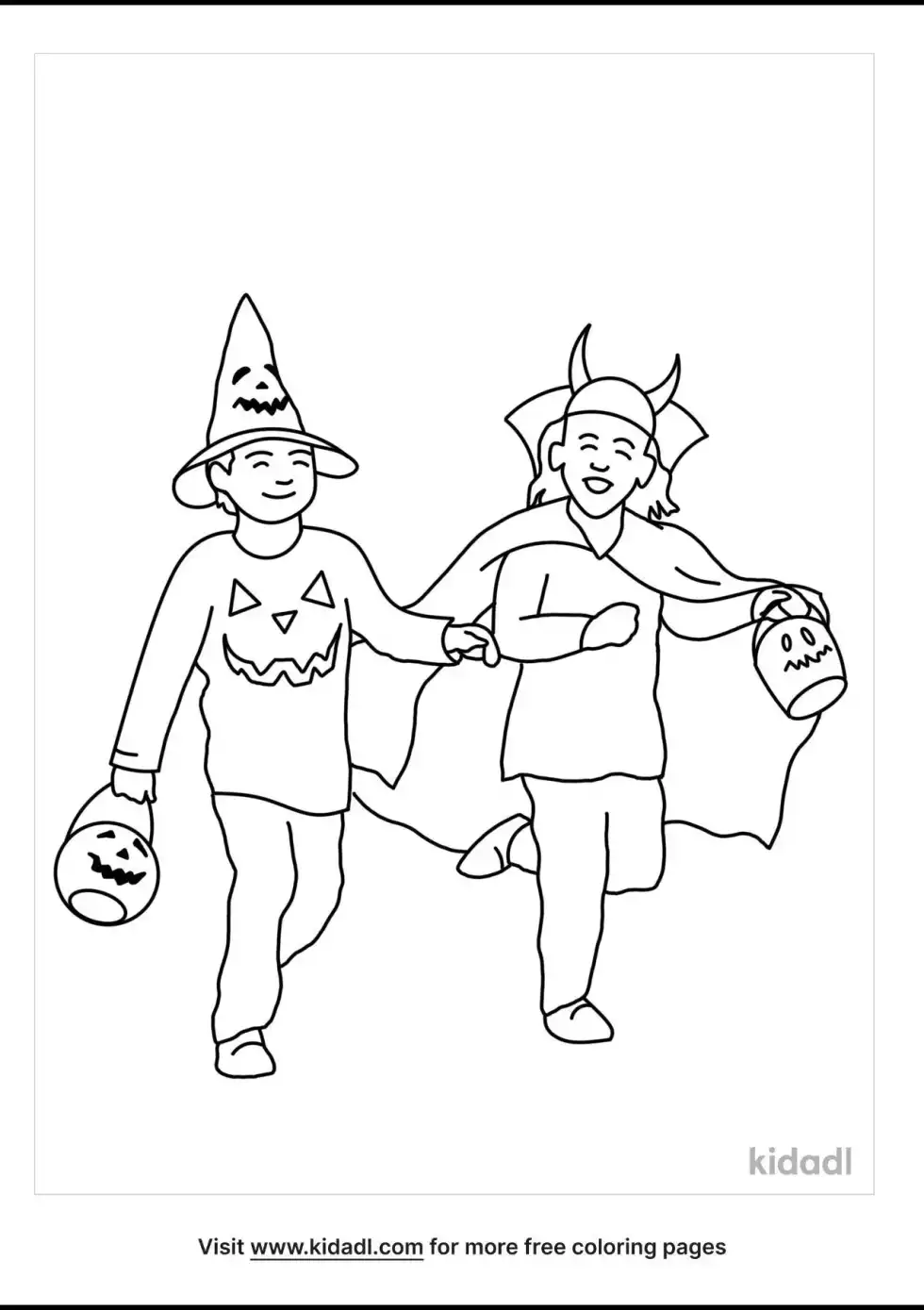 Preschool Halloween Coloring Page