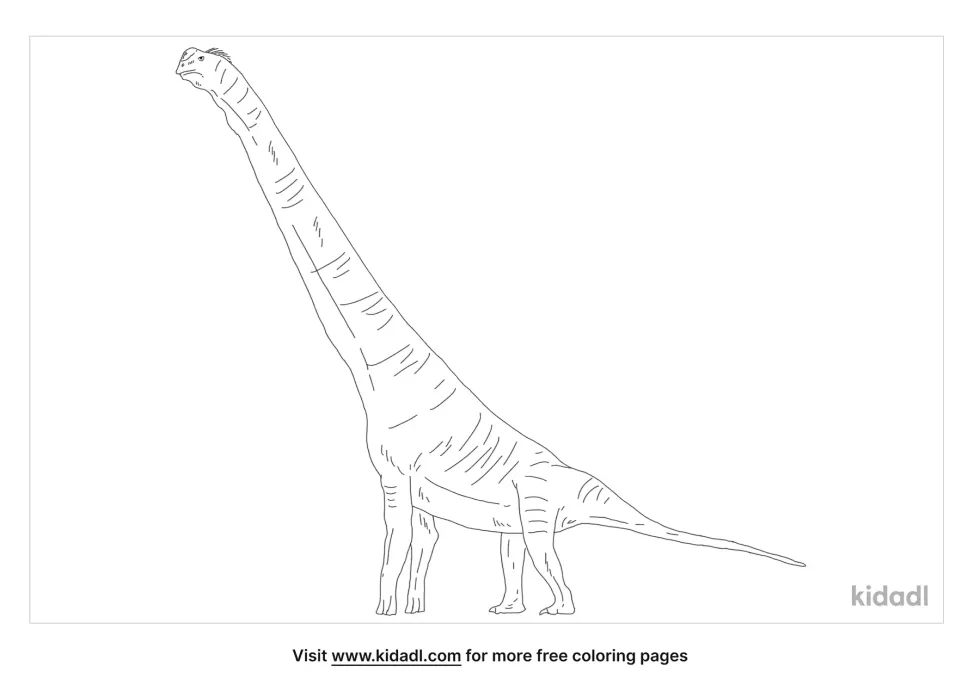Cedarosaurus Coloring Page