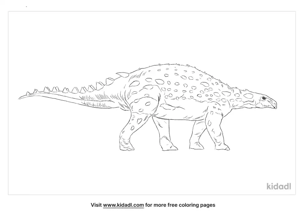 Silvisaurus Coloring Page