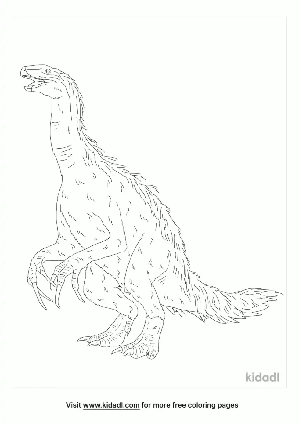 Erlikosaurus Coloring Page