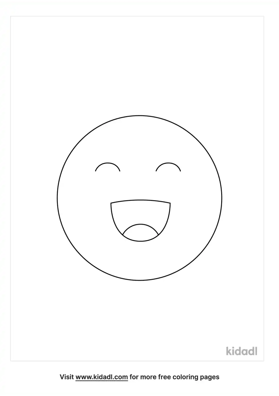 Smiley Face Coloring Page