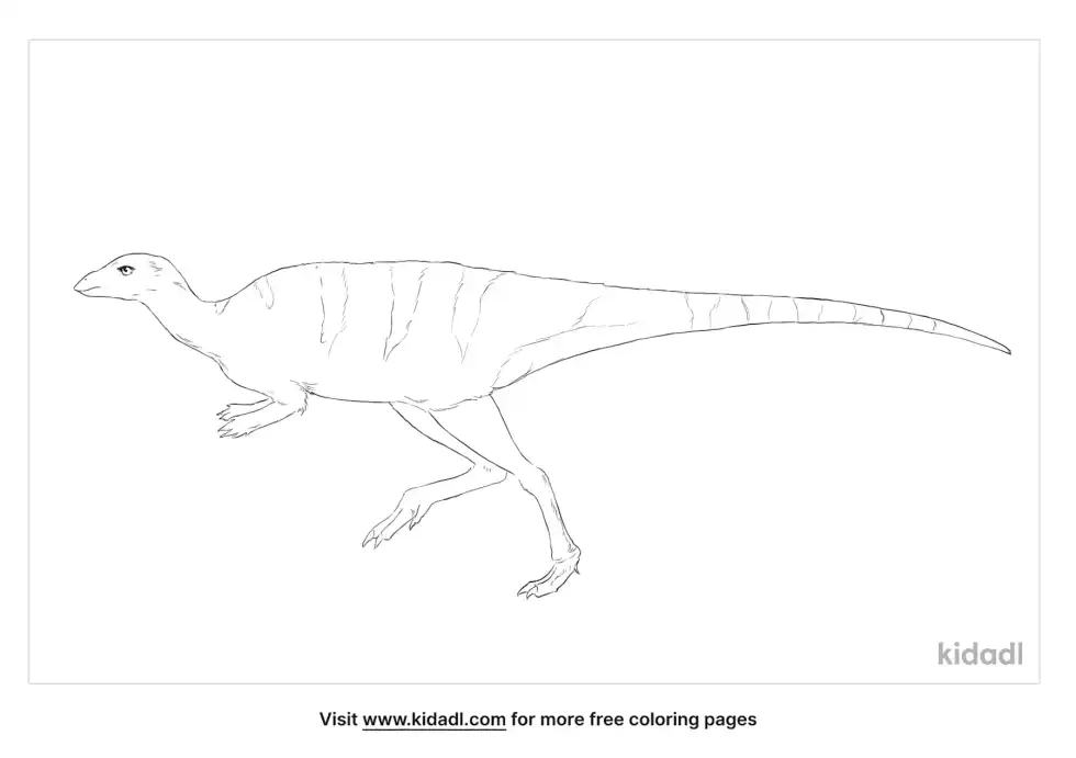 Jeholosaurus Coloring Page