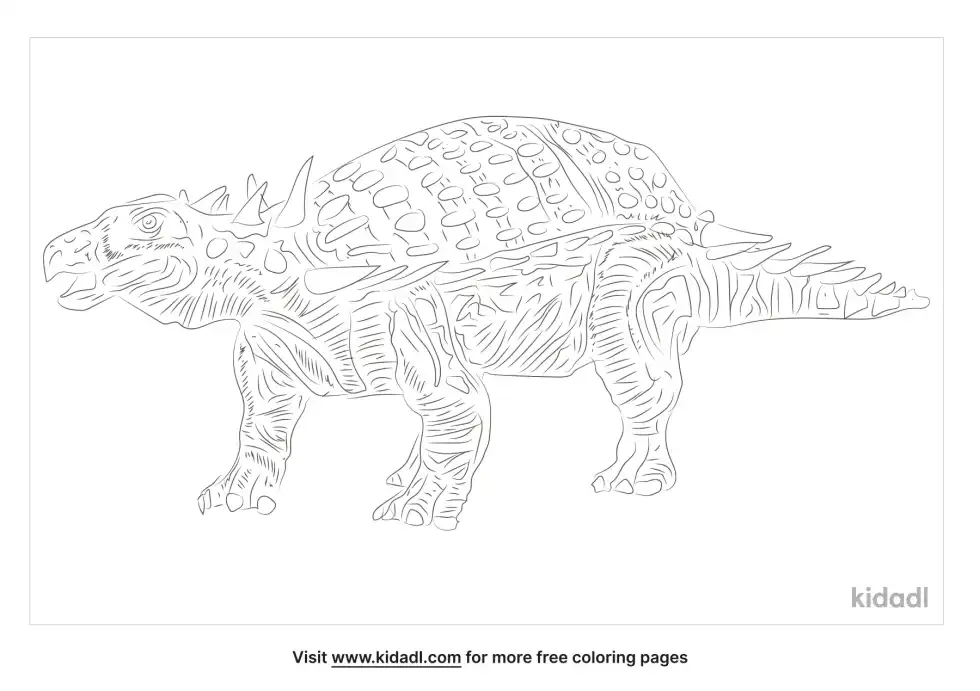 Acanthopholis Coloring Page
