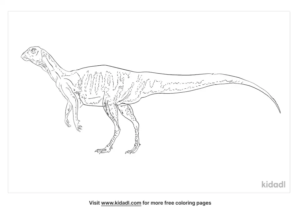 Hypsilophodont Coloring Page