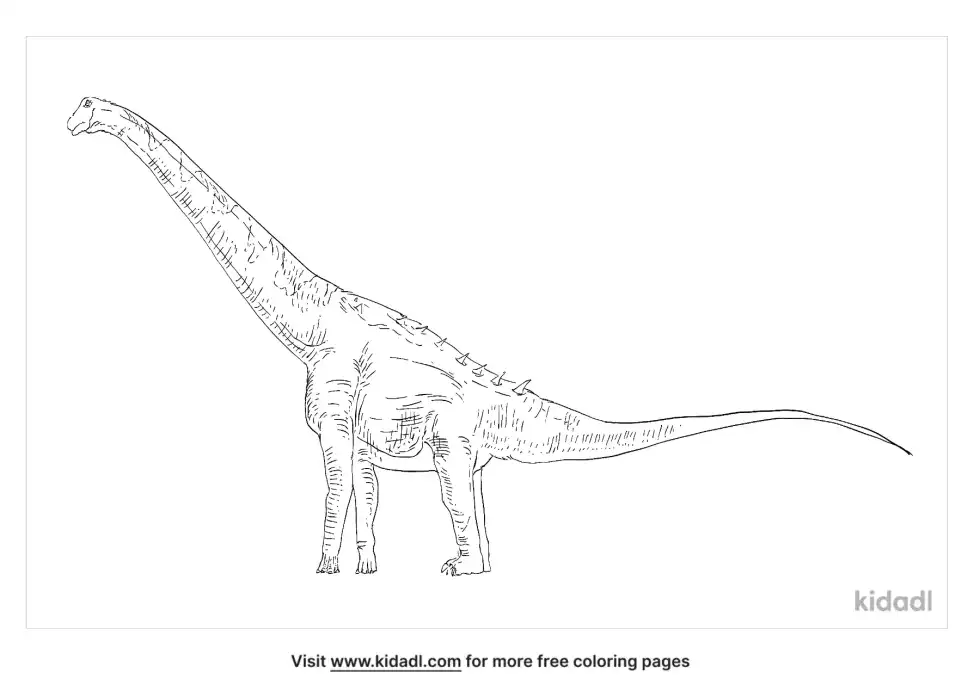 Adamantisaurus Coloring Page