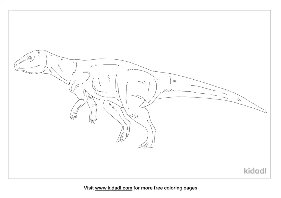 Albalophosaurus Coloring Page
