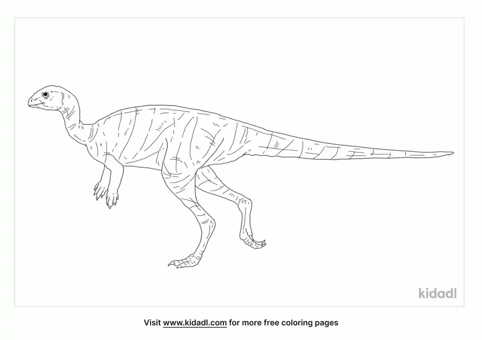 Nanosaurus Coloring Page