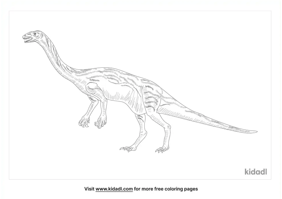 Anchisaurus Coloring Page