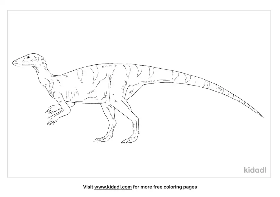Thescelosaurus Coloring Page