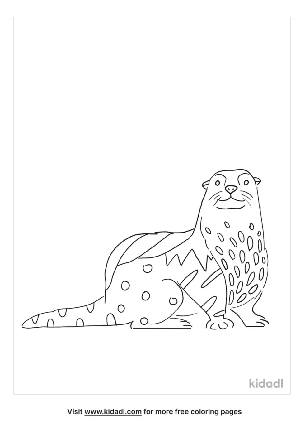 Alebrije Otter Coloring Page