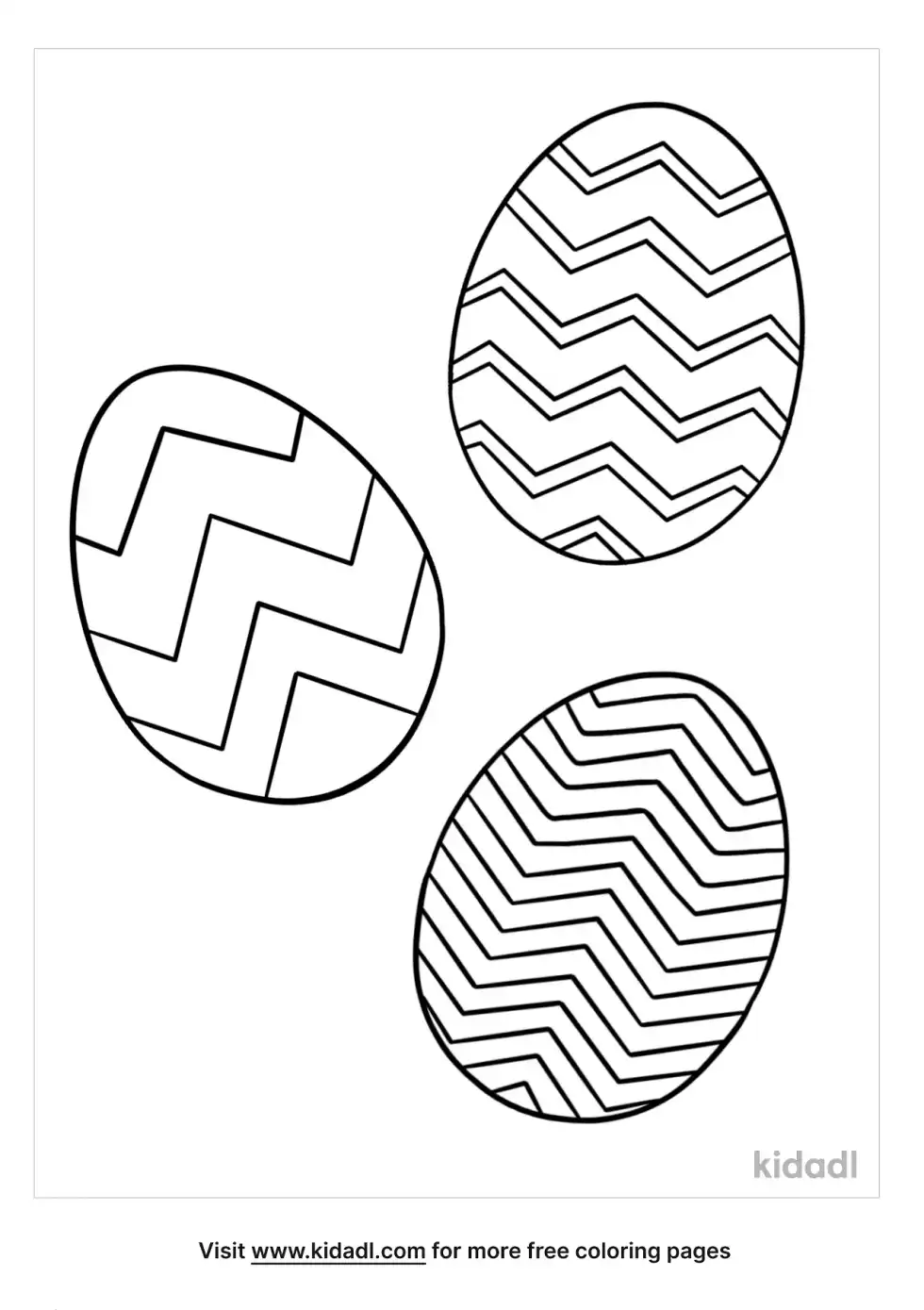 Chevron Easter Egg Coloring Page
