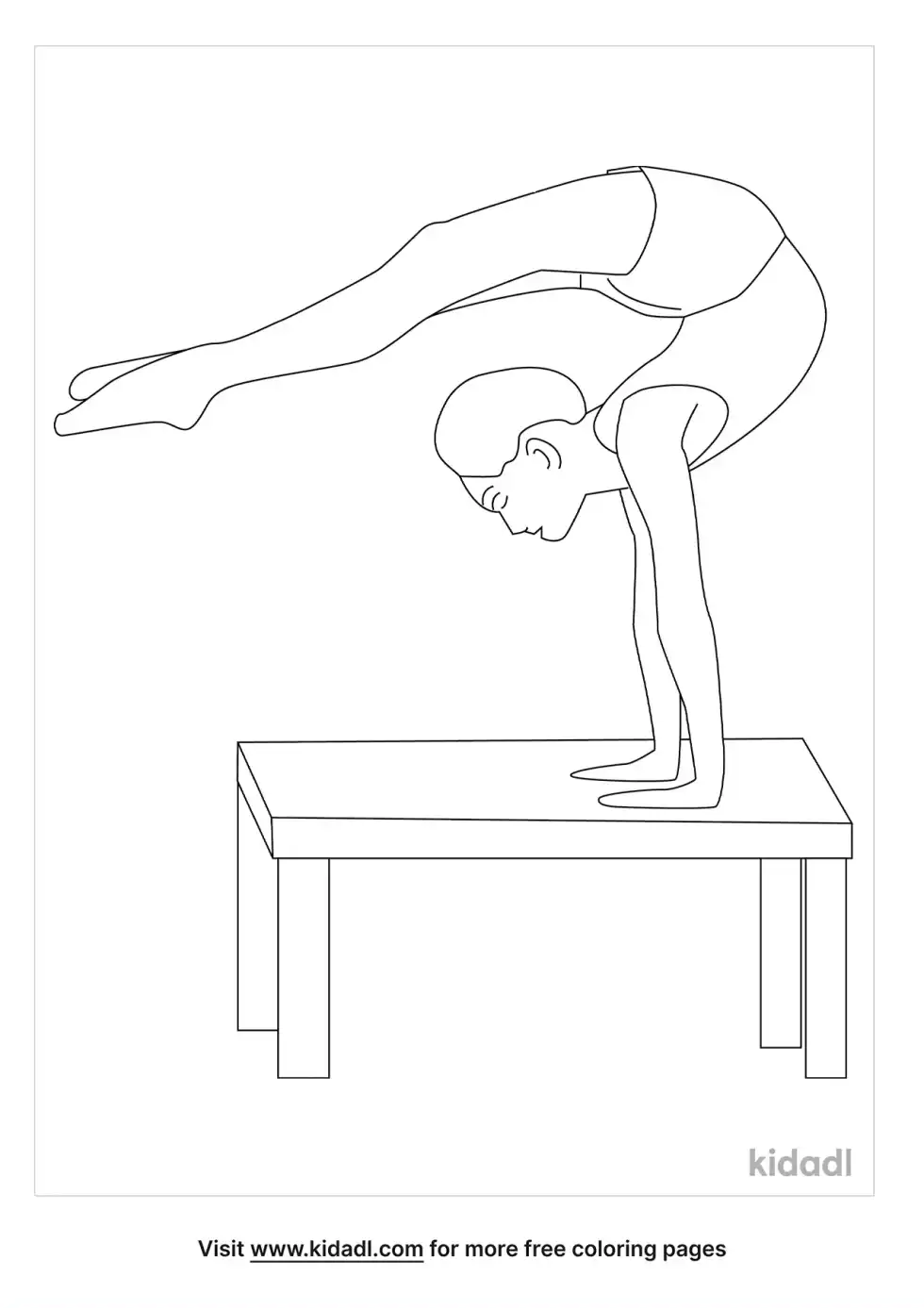 Gymnastics Man Coloring Page