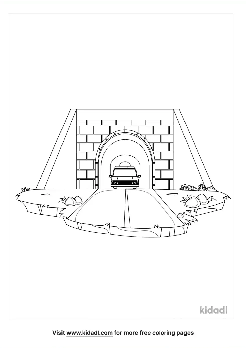 Tubes And Tunnels Coloring Page