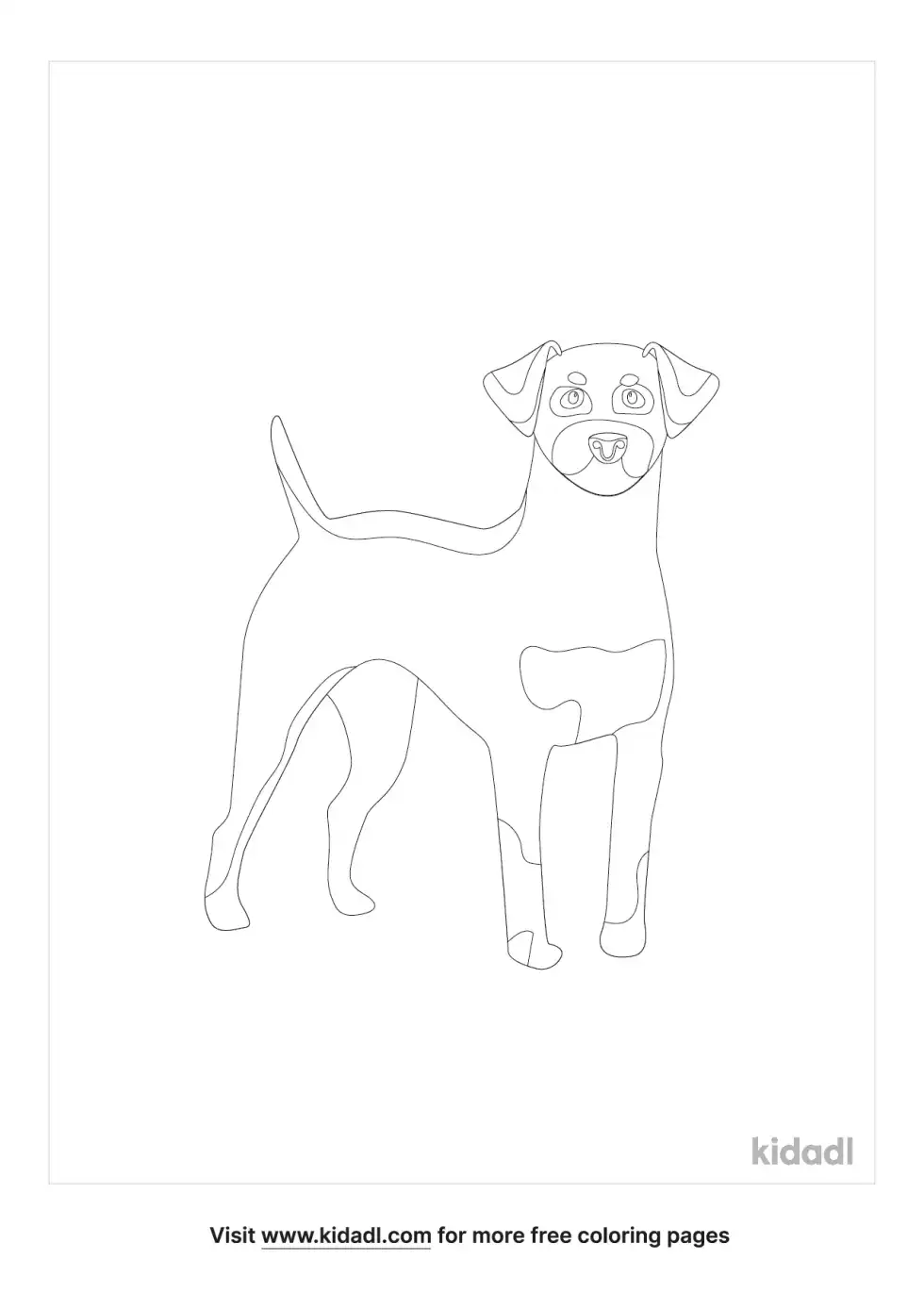 Wild Dog Coloring Page