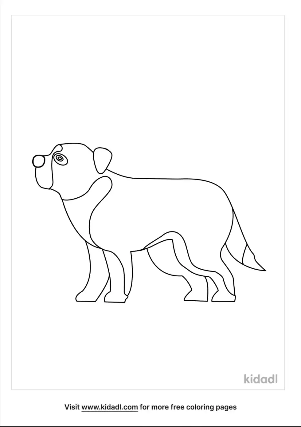St. Bernard Coloring Page