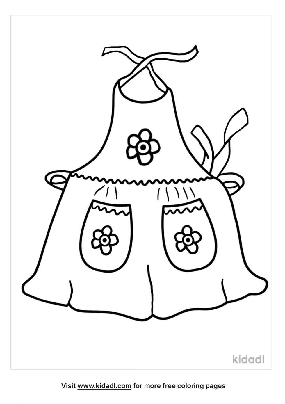 Apron Coloring Page