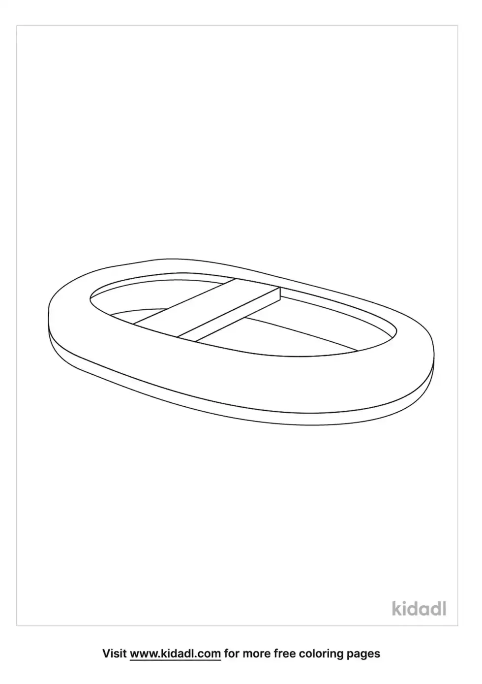 Life Raft Coloring Page