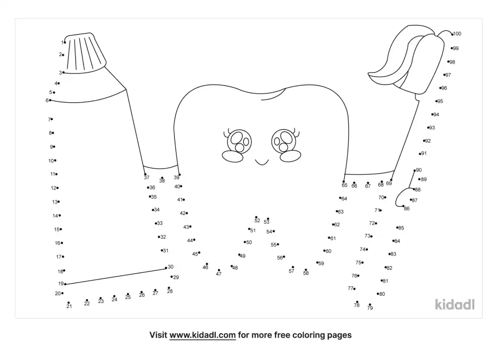 Dental Health Dot To Dot (Hard)