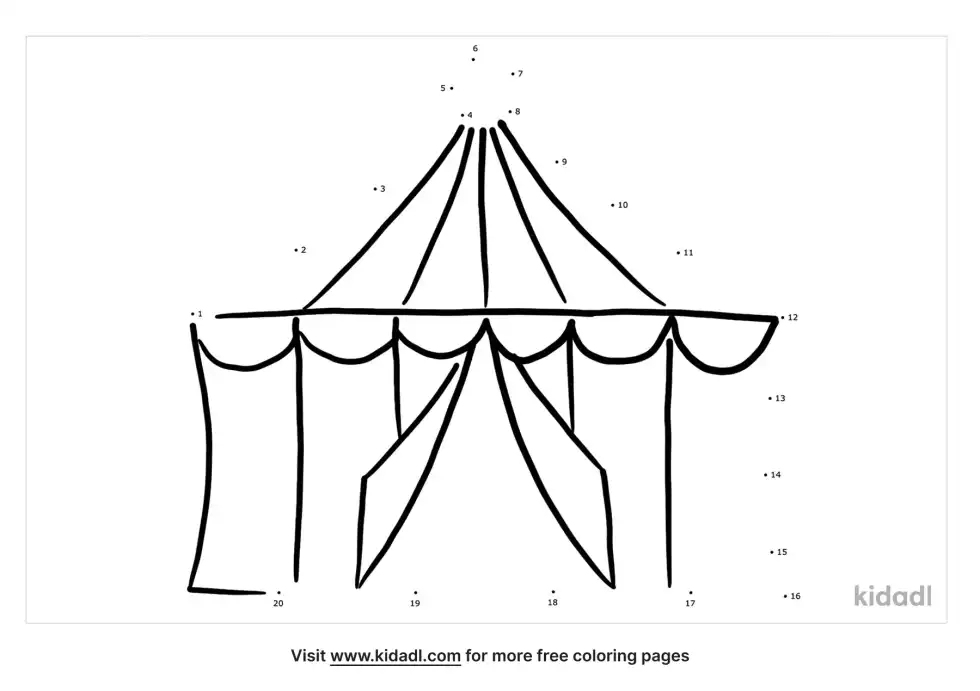 Party Tent Dot To Dot (Easy)