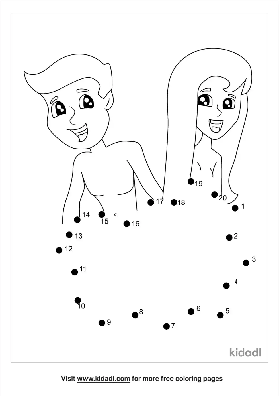 Adam And Eve Dot To Dot (Easy)