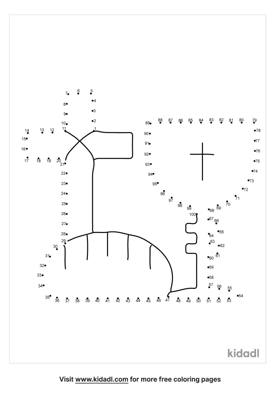 Chalice And Bread Dot To Dot (Hard)
