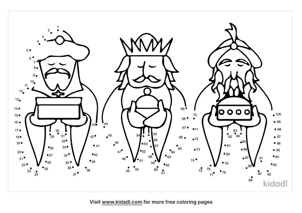 3 Wise Men Dot To Dot (Hard)
