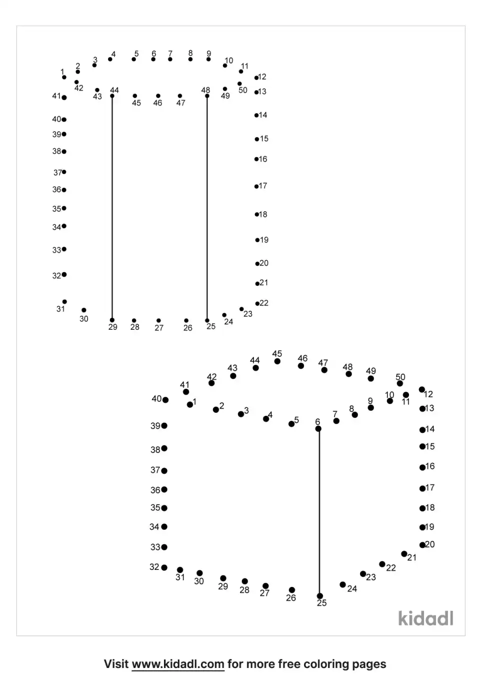 3D Shapes Dot To Dot (Hard)