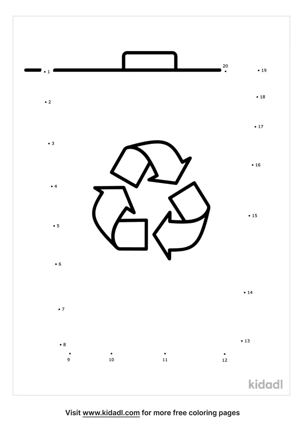 Trash Can Dot To Dot (Easy)