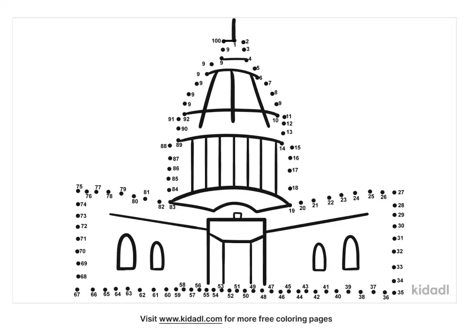 Wisconsin Capitol Dot To Dot (Hard)