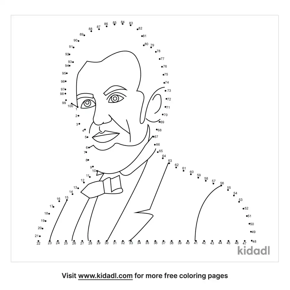 Abe Lincoln Dot To Dot (Hard)