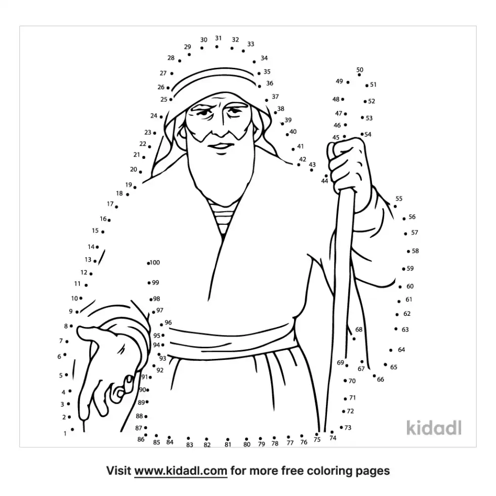 Bible Characters Dot To Dot (Hard)